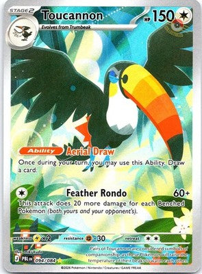 Toucannon 094/084 Illustration Rare Pitch Black Pokemon Holo Near Mint