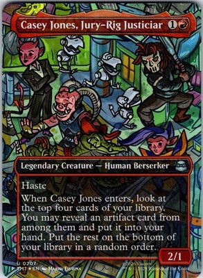Casey Jones, Jury-Rig Justiciar (Borderless) Teenage Mutant Ninja Turtles Foil