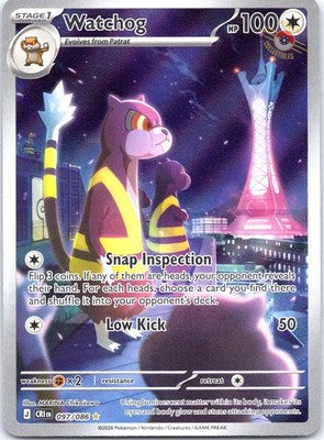 Watchog 097/086 Holo Illustration Rare Chaos Rising Pokemon Near Mint