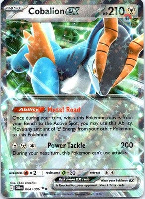 Cobalion ex 064/086 Double Rare Chaos Rising Pokemon Holo Near Mint