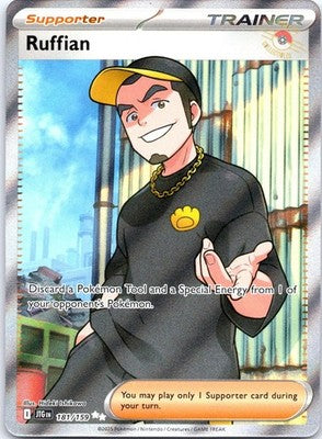 Ruffian 181/159 Ultra Rare SV09: Journey Together Pokemon Card NM TCG