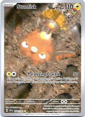 Stunfisk 202/191 Illustration Rare Surging Sparks Pokemon Holo Near Mint