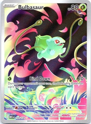 Bulbasaur 133/132 Illustration Rare ME01: Mega Evolution Pokemon Card NM TCG