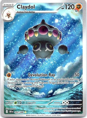 Claydol 092/086 Holo Illustration Rare Chaos Rising Pokemon Near Mint