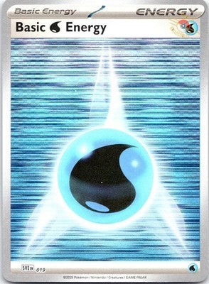 Basic Water Energy 019 Scarlet & Violet Energies Pokemon Reverse Holo Near Mint