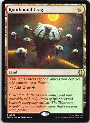 Rootbound Crag 72 Commander: Teenage Mutant Ninja Turtles MTG NM