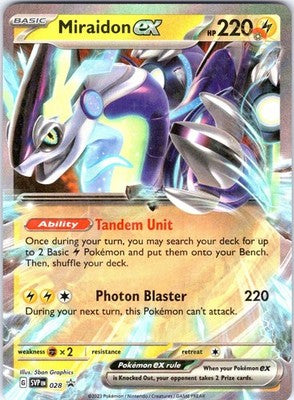 Miraidon ex 028 Holo Promo Scarlet & Violet Promo Pokemon Near Mint