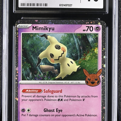Mimikyu 037/091 Trick or Trade BOO 2024 Cosmos Holo Pokemon CGC 10 Gem Mint Grad