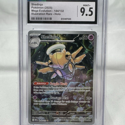 Pokemon Shedinja 144/132 Illustration Rare Mega Evolution — CGC Mint