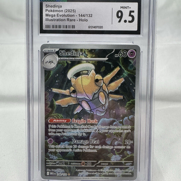 Pokemon Shedinja 144/132 Illustration Rare Mega Evolution — CGC Mint