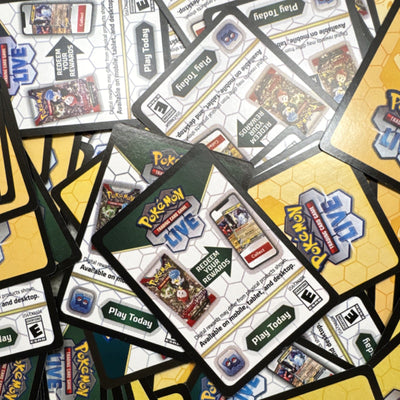 LOT OF 50 — Pokémon TCG Live Digital Code Card Lot Nintendo English